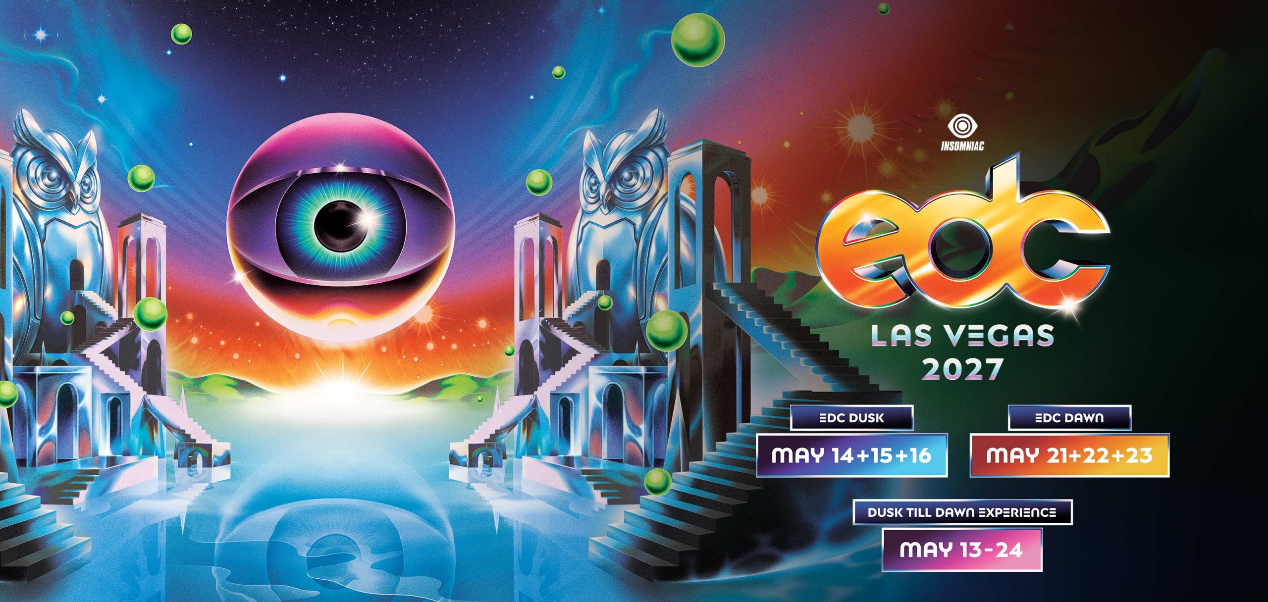 EDC Las Vegas 2027 Dusk and Dawn official artwork